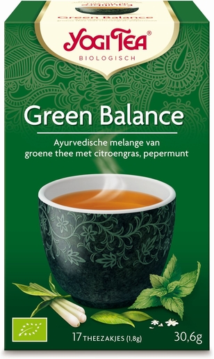 Yogi Tea Infusion Equilibre Du Thé Vert Bio 17 Sachets | Antioxydant