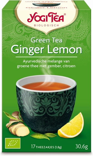 Yogi Tea Infusion Thé Vert Gingembre Citron Bio 17 Sachets | Thés, tisanes et infusions