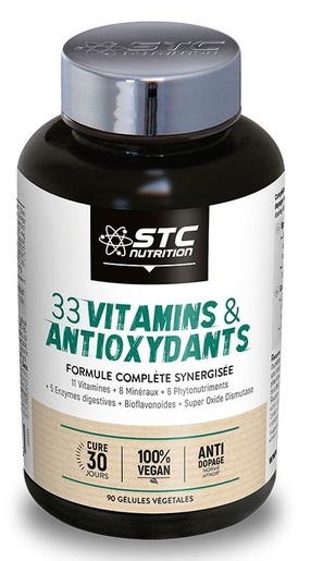33 Vitamines Et Antioxydants 90 Gélules | Sport