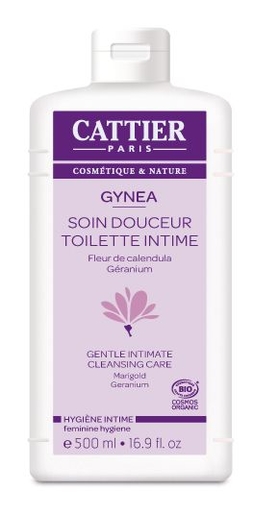 Cattier Gynea Soin Douceur Toilette Intime Bio 500ml | Soins pour hygiène quotidienne