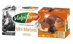 Valpi Mini Cake Marbre Choco S/gluten6x30g 4020