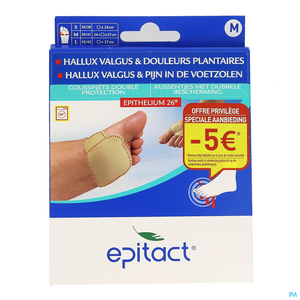 Epitact 1 Paire Coussinets Double Protection Taille Medium (offre privilège)
