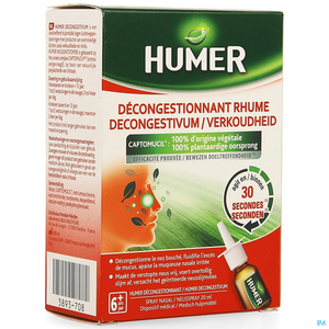 Humer Decongestionnant Rhume Spray Nasal 20ml