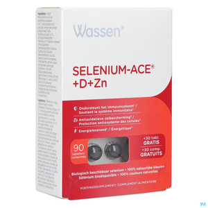 Wassen Selenium-ACE+D+ZN 90 Comprimés (30 comprimés gratuit)