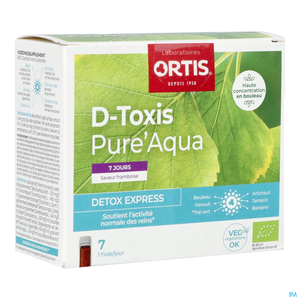 Ortis D-Toxis Pure Aqua Framboise 7x15ml