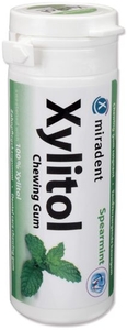 Miradent 30 Chewing Gum Xylitol Menthe Verte Sans Sucre