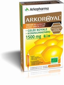 ArkoRoyal Gelée Royale Bio 1500mg 20 Ampoules x15ml