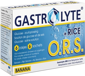 Gastrolyte ORS Riz Banane 6 Sachets de Poudre