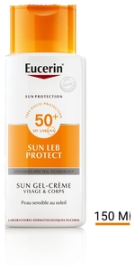 Eucerin Sun PLE Protect SPF 50+ Gel-Crème Visage &amp; Corps Tube 150ml