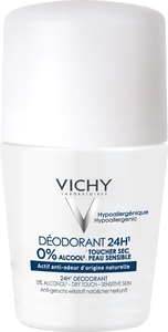 Vichy Déodorant Minéral 24h Peau Reactive Sans Sel Aluminium 50ml