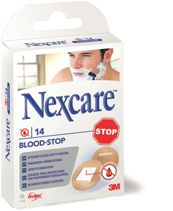 NexCare 3M BloodStop Spots 14 Pansements Hémostatiques Ronds