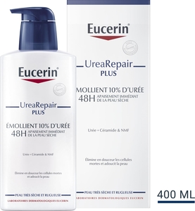 Eucerin UreaRepair Plus Émollient 10% d&#039;Urée Peau Très Sèche et Rugueuse avec pompe 400 ml