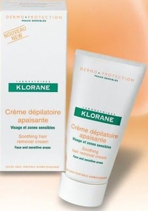Klorane Crème Dépilatoire Apaisante Visage et Zones Sensibles 75ml