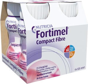 Fortimel Compact Fibre Fraise 4x125ml