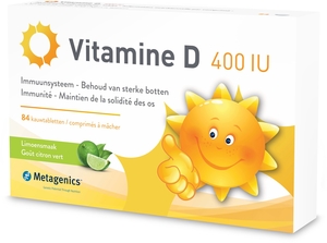 Vitamine D 400IU 84 Comprimés à Mâcher