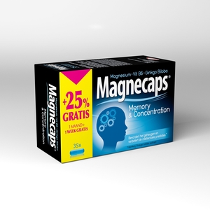 Magnecaps Memory &amp; Concentration 35 Capsules (+ 25% gratuit)