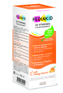 Pediakid 22 Vitamines &amp; Oligo Elements Sirop 250ml