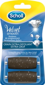 Scholl Velvet Smooth 2 Rouleaux de Remplacement Grain EXTRA Exfoliant