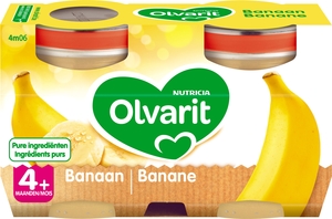 Olvarit Fruits Banane 2x125g (4 mois)