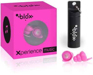 Blox Xperience Music 1 Paire Protections Auditives Rose Fluo