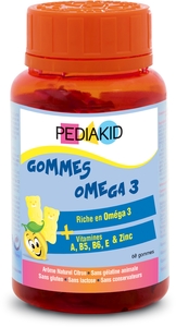 Pediakid Gummies Omega 3 60 Gommes A Mâcher