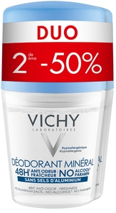 Vichy Déodorant Mineral 48h Duo 2x40ml (2ème à -50%)