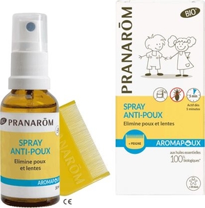 Pranarôm Aromapoux Bio Spray Anti-Poux 30ml + Peigne