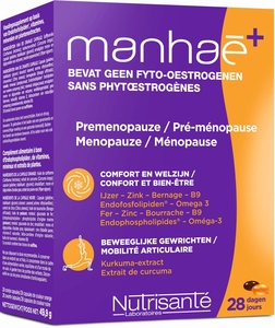 Manhaé+ Pré-Ménopause/ Ménopause Sans Hormones Capsules 4x14