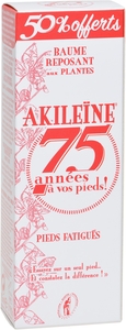 Akileine Rouge Baume Reposant 75ml (50% offert)