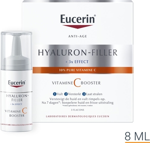 Eucerin Hyaluron-Filler +3x Effect Vitamine C Booster Anti-Rides &amp; Anti-Âge Flacons 3 x 8ml