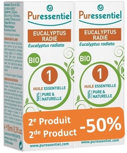 Puressentiel Huile Essentielle Duo Eucalyptus Radiata Bio 2x10ml 2ème -50%