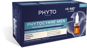Phytocyane Traitement Antichute Men Ampoules 12x3,5ml