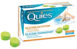 Quies Protection Auditive Standard Natation Silicone (3 Paires)