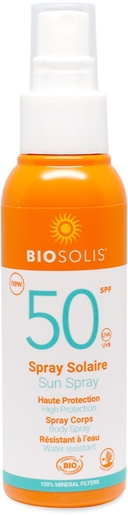 Biosolis Spray Solaire Ip50+ 100ml | Produits solaires