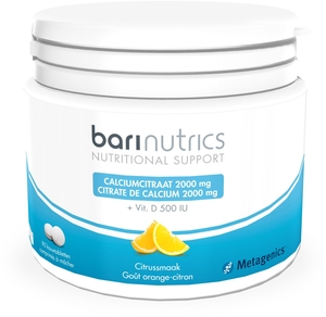 BariNutrics Citrate Calcium Citron-Orange 90 Comprimés à Mâcher