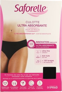 Saforelle Culotte Ultra Absorbante Noir Taille M