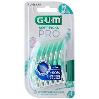 GUM Soft-Picks PRO M 30 Picks | Hygiène bucco-dentaire
