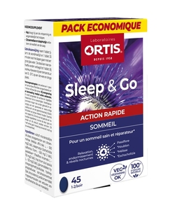 Ortis Sleep &amp; Go Sommeil Action Rapide 45 Comprimés