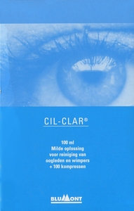 Cil-Clar Hygiene Paupiere Solution 100ml + 100 Compresses Stériles