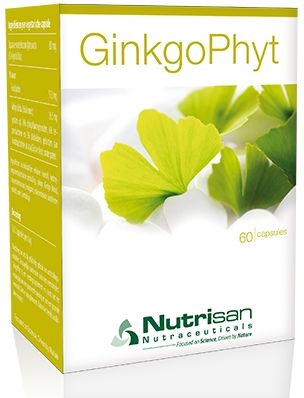 Nutrisan GinkgoPhyt 60 Capsules | Mémoire - Concentration