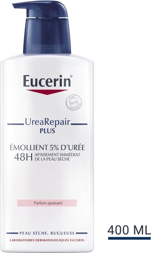 Eucerin UreaRepair Plus Émollient 5% d&#039;Urée Parfum Apaisant Peau Sèche et Rugueuse 400ml | Soins du corps