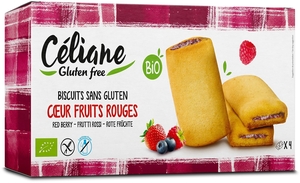 Celiane Biscuit Fourre Fruits Rouges Bio 160g 4587