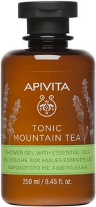 Apivita Gel Douche aux Huiles Essentielles Tonic Mountain Tea 250ml