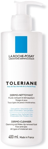 La Roche-Posay Toleriane Fluide Dermo-Nettoyant 400ml | Démaquillants - Nettoyage