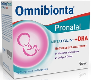Omnibionta Pronatal Metafolin + DHA 60 Comprimés + 60 Capsules