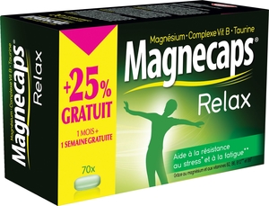 Magnecaps Relax 70 Comprimés (+ 25% gratuit)