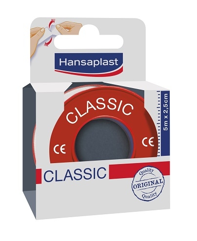 Hansaplast Fixation Tape Classic 5mx2,50cm | Pansements - Sparadraps - Bandes