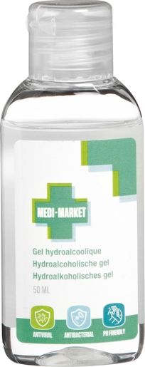 Medi Market Gel Hydroalcoolique 50ml | Désinfectant pour les mains