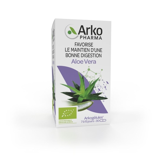 Arkogélules Aloe Vera Bio 30 Capsules | Digestion - Transit