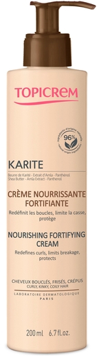 Topicrem Karite Crème Nourrissante Fortifiante 200ml | Soins des cheveux